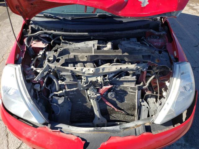 3N1BC1CP3CK274839 - 2012 NISSAN VERSA S RED photo 11