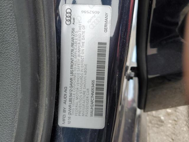 WAUH2AFC7HN053455 - 2017 AUDI A6 PRESTIGE ლურჯი ფოტო 12