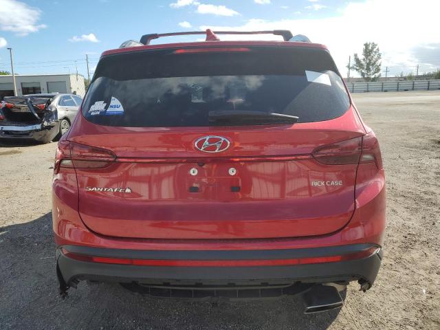 5NMS64AJ8NH398846 - 2022 HYUNDAI SANTA FE SEL RED photo 6