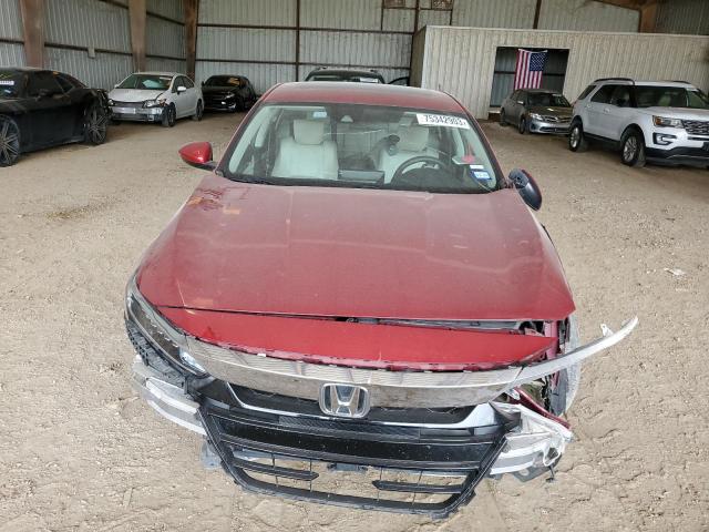 1HGCV3F4XKA018160 - 2019 HONDA ACCORD HYBRID EX RED photo 5