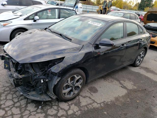 3KPF24AD2KE008608 - 2019 KIA FORTE FE BLACK photo 1