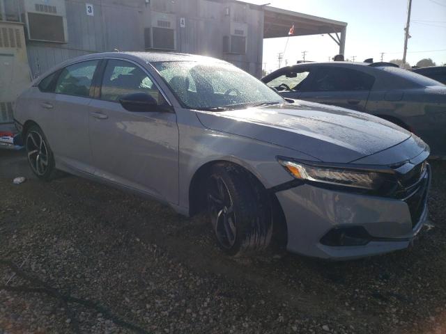 1HGCV1F33MA096567 - 2021 HONDA ACCORD SPORT GRAY photo 4