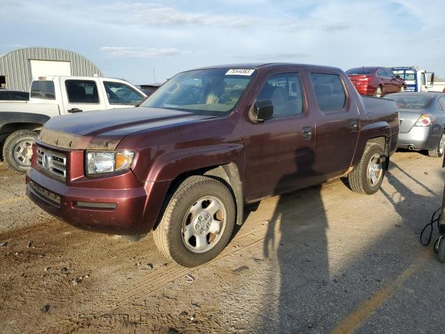 2HJYK16207H524147 - 2007 HONDA RIDGELINE RT BURGUNDY photo 1