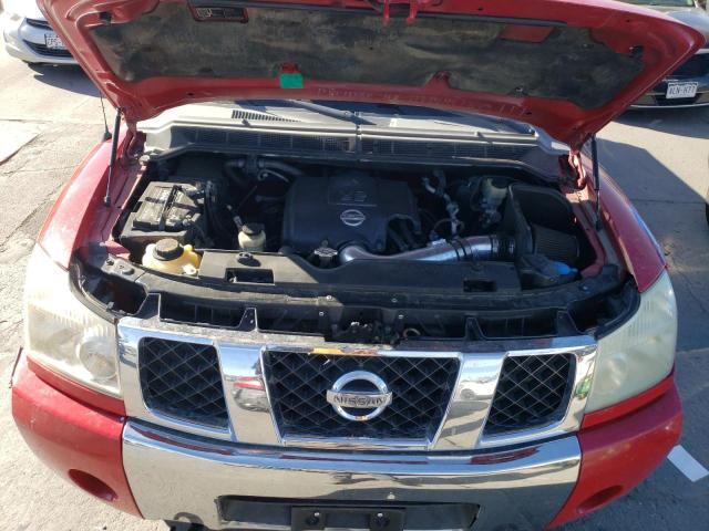 1N6BA06B37N211282 - 2007 NISSAN TITAN XE RED photo 11