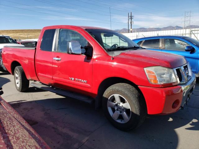 1N6BA06B37N211282 - 2007 NISSAN TITAN XE RED photo 4