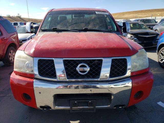 1N6BA06B37N211282 - 2007 NISSAN TITAN XE RED photo 5