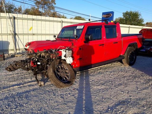 1C6HJTFG2ML587691 - 2021 JEEP GLADIATOR OVERLAND RED photo 1