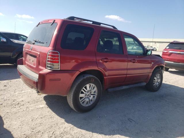 4M2YU56Z36KJ17248 - 2006 MERCURY MARINER RED photo 3