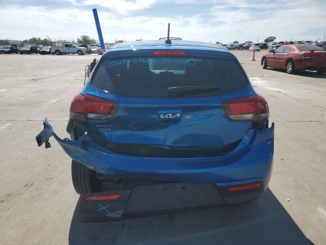 3KPA25ADXNE472590 - 2022 KIA RIO S BLUE photo 6