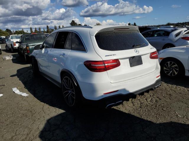 WDC0G8JB3JF433301 - 2018 MERCEDES-BENZ GLC 63 4MATIC AMG WHITE photo 2