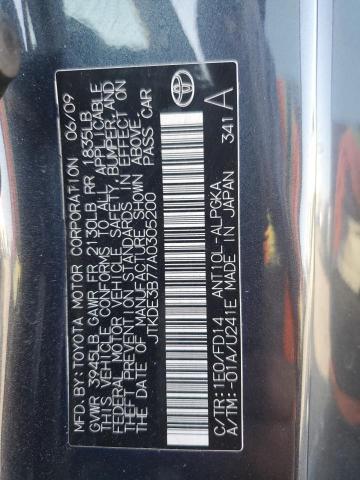 JTKDE3B77A0305200 - 2010 TOYOTA SCION TC ნაცრისფერი ფოტო 12