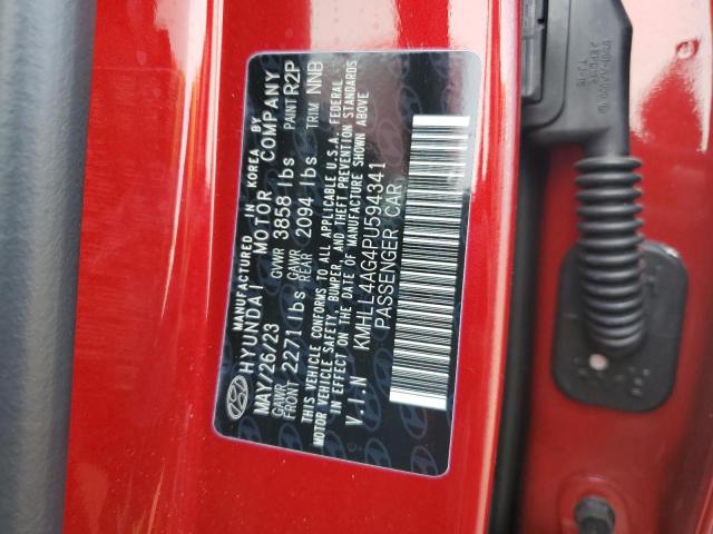 KMHLL4AG4PU594341 - 2023 HYUNDAI ELANTRA SE RED photo 12