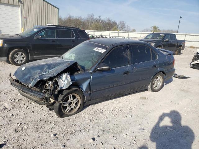 1HGEJ6622WL027434 - 1998 HONDA CIVIC DX BLUE photo 1