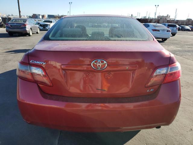 4T4BE46K98R016066 - 2008 TOYOTA CAMRY CE RED photo 6