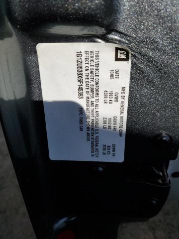 1G1ZU538X6F145393 - 2006 CHEVROLET MALIBU LTZ ნაცრისფერი ფოტო 12