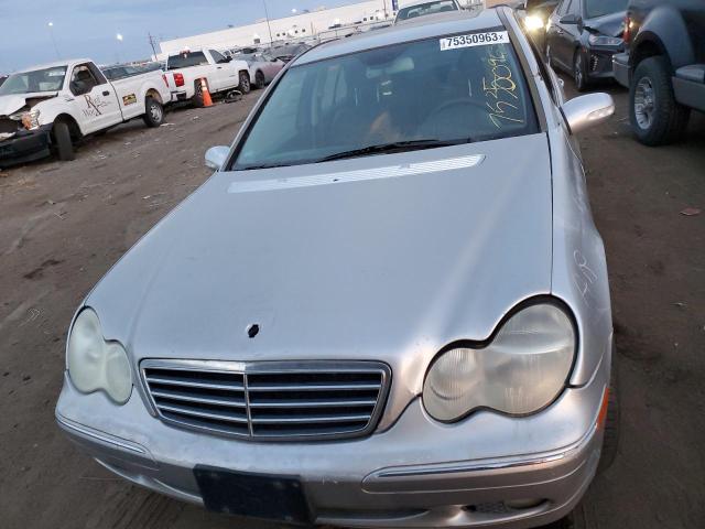 WDBRF84J13F357551 - 2003 MERCEDES-BENZ C 320 4MATIC SILVER photo 5