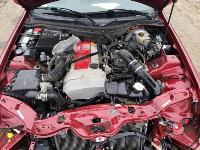 WDBKK47F2XF114883 - 1999 MERCEDES-BENZ SLK 230 KOMPRESSOR RED photo 11