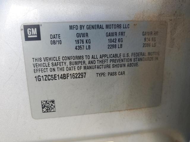 1G1ZC5E14BF162297 - 2011 CHEVROLET MALIBU 1LT 银色 照片 13