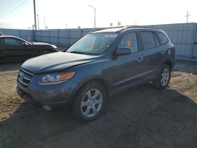 5NMSH13E69H298369 - 2009 HYUNDAI SANTA FE SE BLUE photo 1