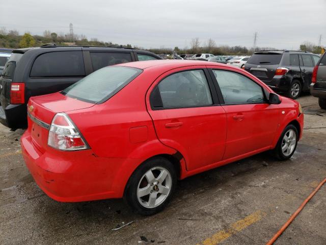 KL1TG56647B105101 - 2007 CHEVROLET AVEO LT RED photo 3