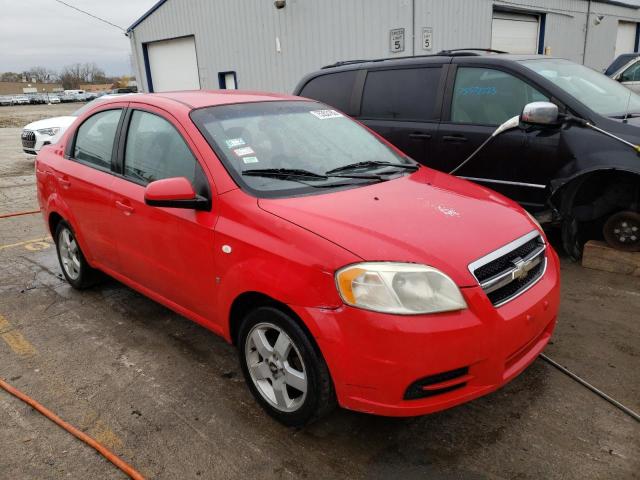 KL1TG56647B105101 - 2007 CHEVROLET AVEO LT RED photo 4