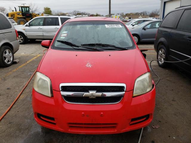 KL1TG56647B105101 - 2007 CHEVROLET AVEO LT RED photo 5