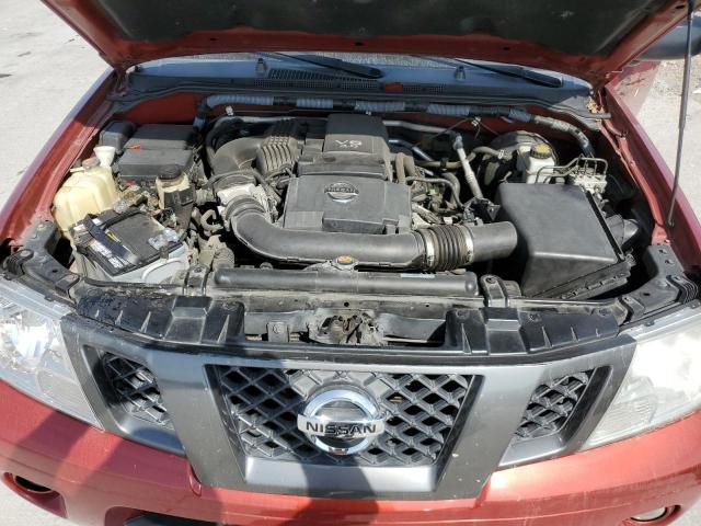 1N6AD0ERXCC459309 - 2012 NISSAN FRONTIER S RED photo 11