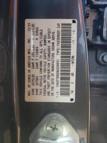 1HGCP36828A026551 - 2008 HONDA ACCORD EXL BLUE photo 13