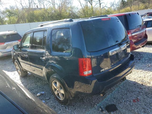 5FNYF4H44BB051635 - 2011 HONDA PILOT EX BLUE photo 2