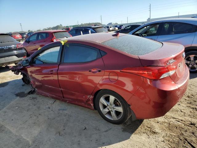 5NPDH4AE4DH218690 - 2013 HYUNDAI ELANTRA GLS RED photo 2