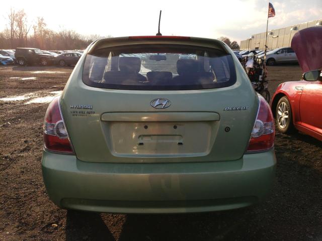 KMHCM36C98U099177 - 2008 HYUNDAI ACCENT GS GREEN photo 6