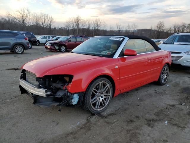 WAUDF48H29K008519 - 2009 AUDI A4 2.0T CABRIOLET QUATTRO RED photo 1