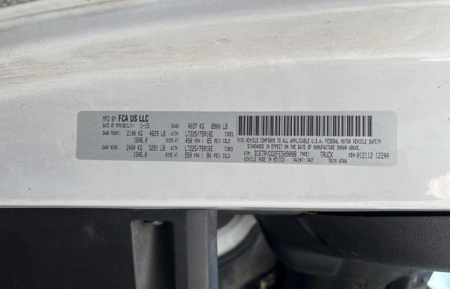 3C6TRVDD2FE509088 - 2015 RAM PROMASTER 2500 HIGH WHITE photo 10