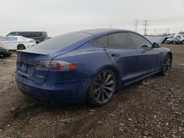 5YJSA1E41HF185728 - 2017 TESLA MODEL S ლურჯი ფოტო 3