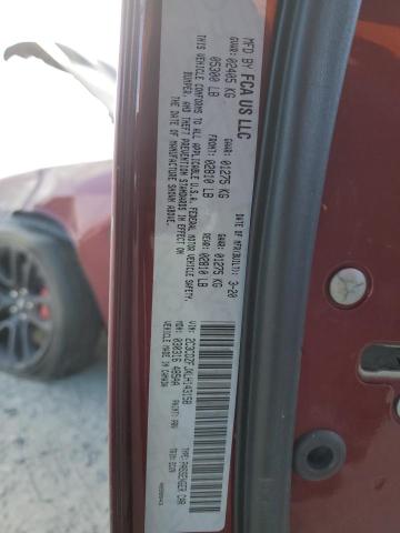 2C3CDZFJXLH143158 - 2020 DODGE CHALLENGER R/T SCAT PACK BURGUNDY photo 13
