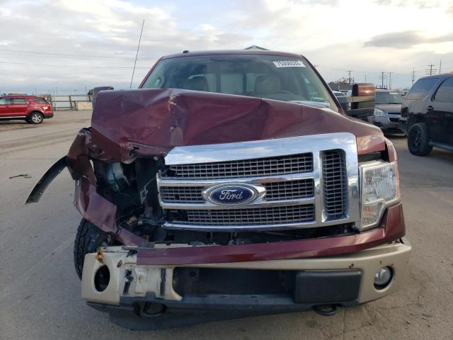 1FTFW1EV3AFC16670 - 2010 FORD F150 SUPERCREW MAROON photo 5