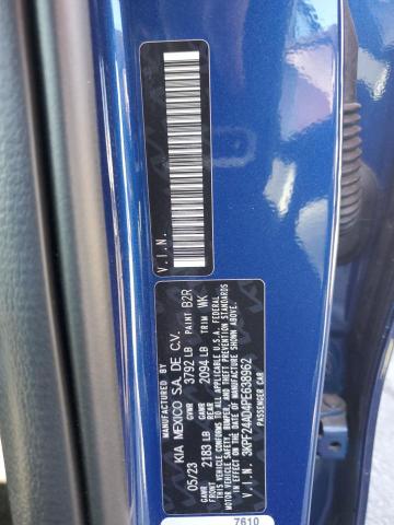 3KPF24AD4PE638962 - 2023 KIA FORTE LX BLUE photo 12