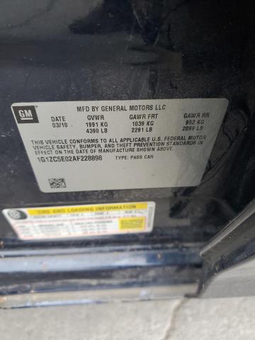 1G1ZC5E02AF228898 - 2010 CHEVROLET MALIBU 1LT Көк фото 13