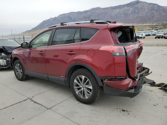 JTMRJREV4JD223701 - 2018 TOYOTA RAV4 HV LE MAROON photo 2