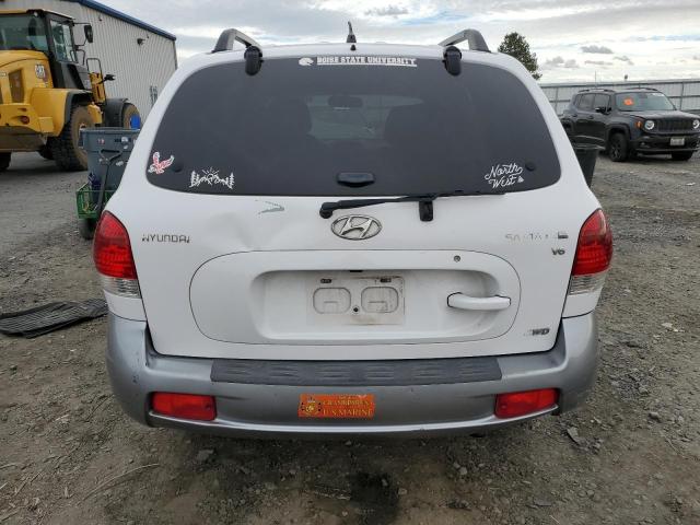 KM8SC73D96U088180 - 2006 HYUNDAI SANTA FE GLS WHITE photo 6