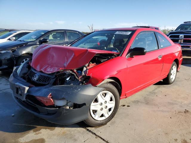 1HGEM22175L069853 - 2005 HONDA CIVIC DX VP Rot Foto 1