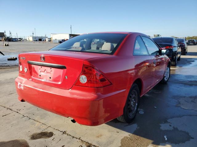 1HGEM22175L069853 - 2005 HONDA CIVIC DX VP Rot Foto 3