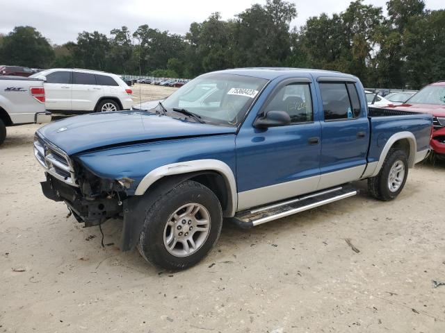 1D7HL48N03S324730 - 2003 DODGE DAKOTA QUAD SLT TWO TONE photo 1