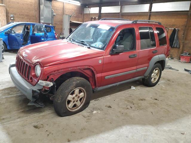 1J4GL48K06W130296 - 2006 JEEP LIBERTY SPORT BURGUNDY photo 1