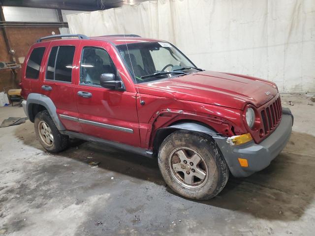 1J4GL48K06W130296 - 2006 JEEP LIBERTY SPORT BURGUNDY photo 4