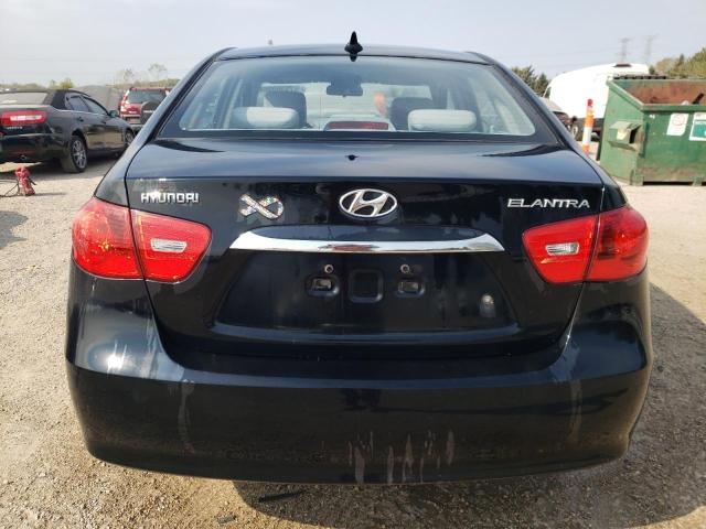 KMHDU4AD2AU887931 - 2010 HYUNDAI ELANTRA BLUE BLACK photo 6