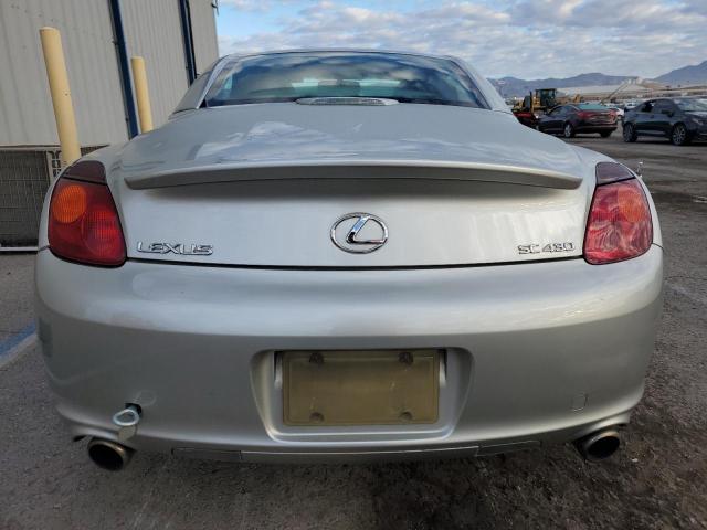 JTHFN48Y330041917 - 2003 LEXUS SC 430 SILVER photo 6