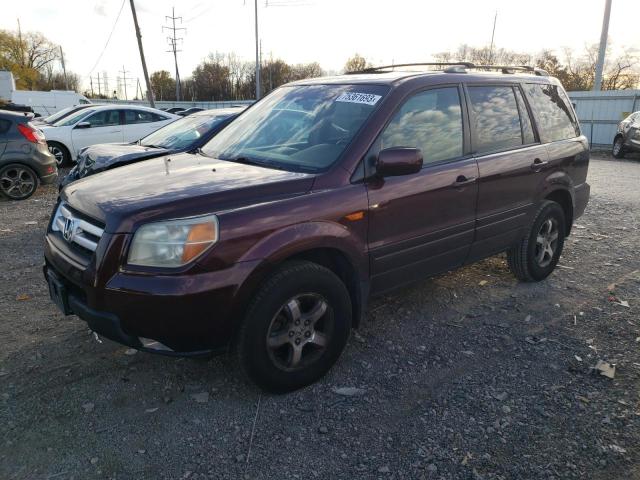 5FNYF18567B009028 - 2007 HONDA PILOT EXL MAROON photo 1