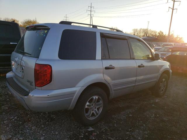 2HKYF18714H527241 - 2004 HONDA PILOT EXL SILVER photo 3