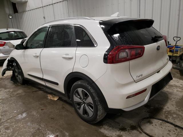 KNDCB3LC1K5217769 - 2019 KIA NIRO FE WHITE photo 2